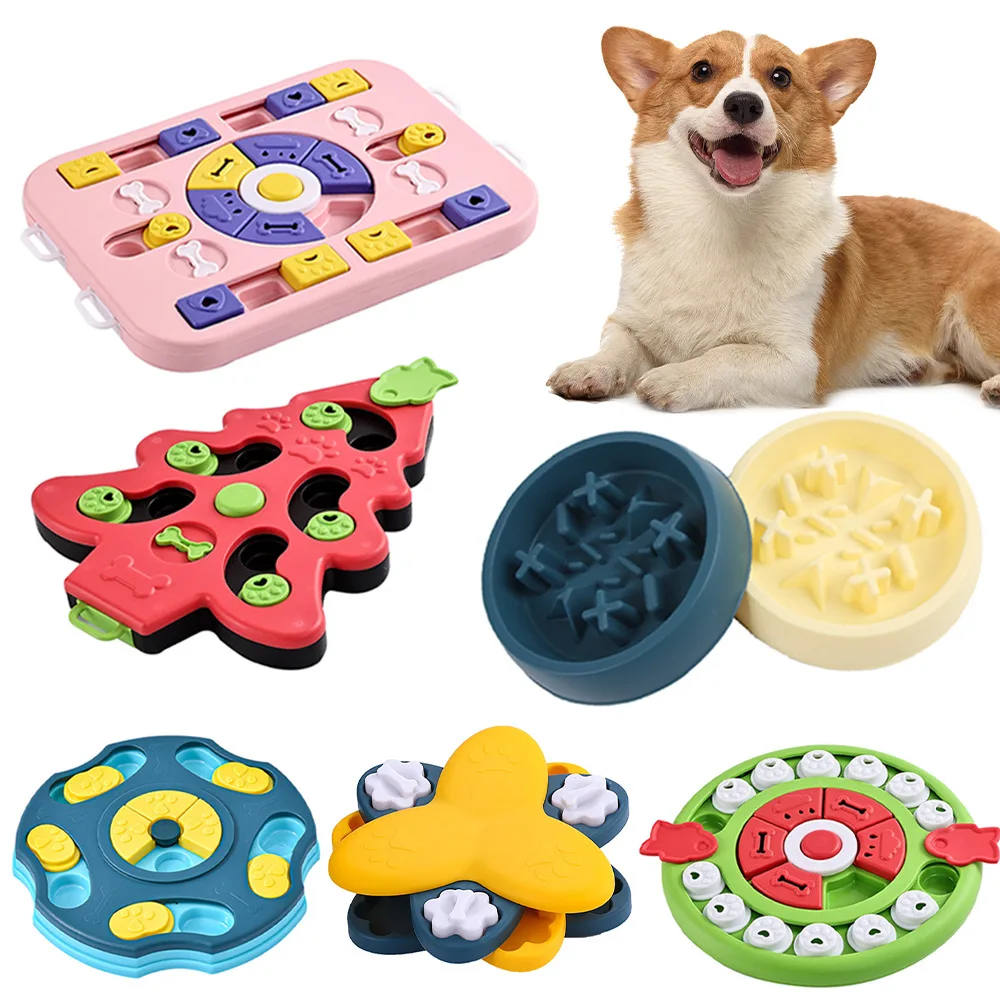 Dog Treat Puzzle Toy - Dispensador de comida iq para cachorro,