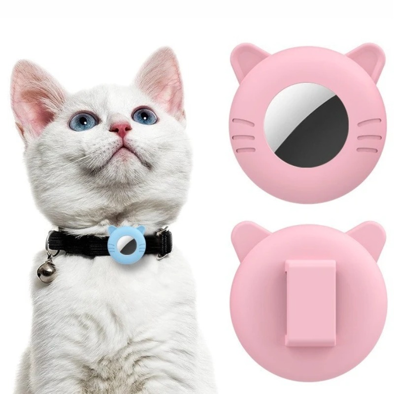 Dog Muzzle Silicone - Para airtag gato colar titular pequena
