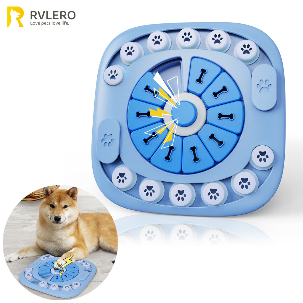 Dog Treat Puzzle Toy - Brinquedos interativos de quebra-cabeça para cães,