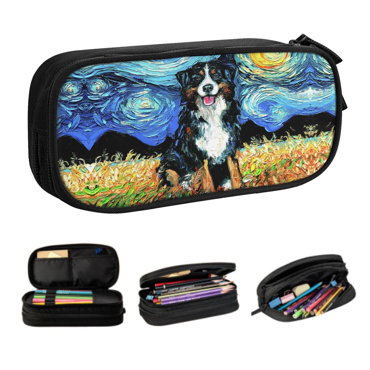 Pet X Supplies & Tack Grooming - Personalizado noite estrelada bernese mountain dog