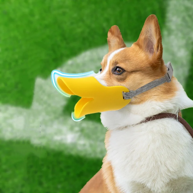 Dog Muzzle Silicone - Focinheira de Silicone Macia e Ajustável
