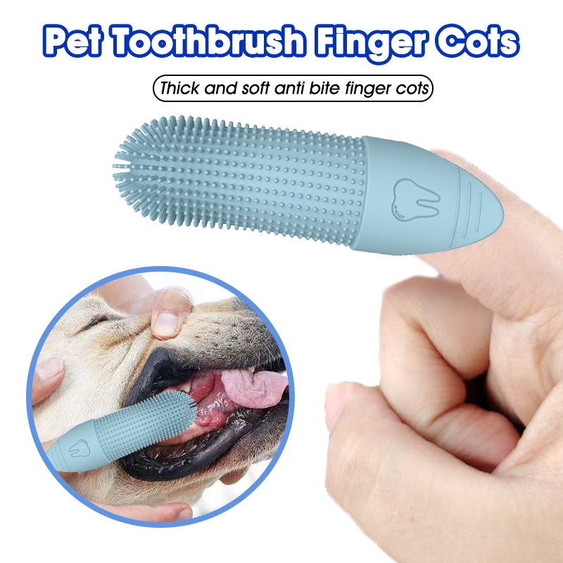 Dog Muzzle Silicone - Conjunto de Escovas de Dente para