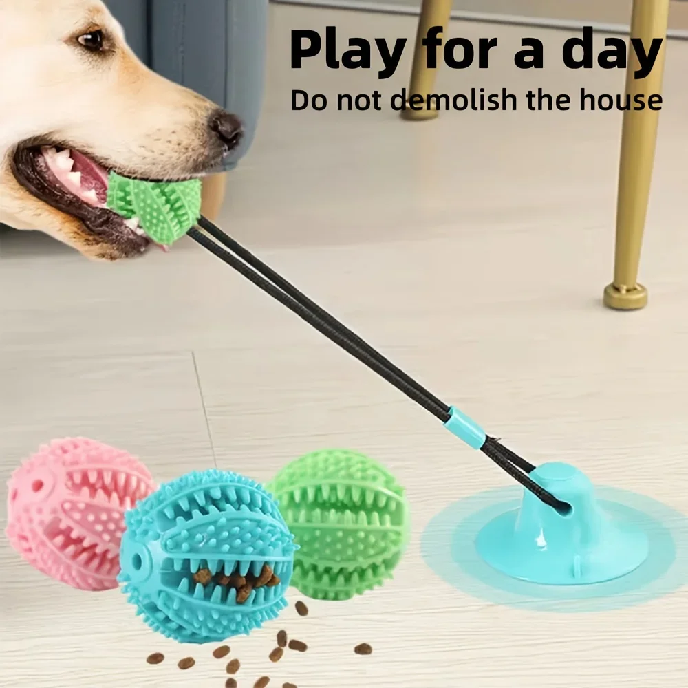 Dog Treat Puzzle Toy - Brinquedo interativo com ventosa para cachorro