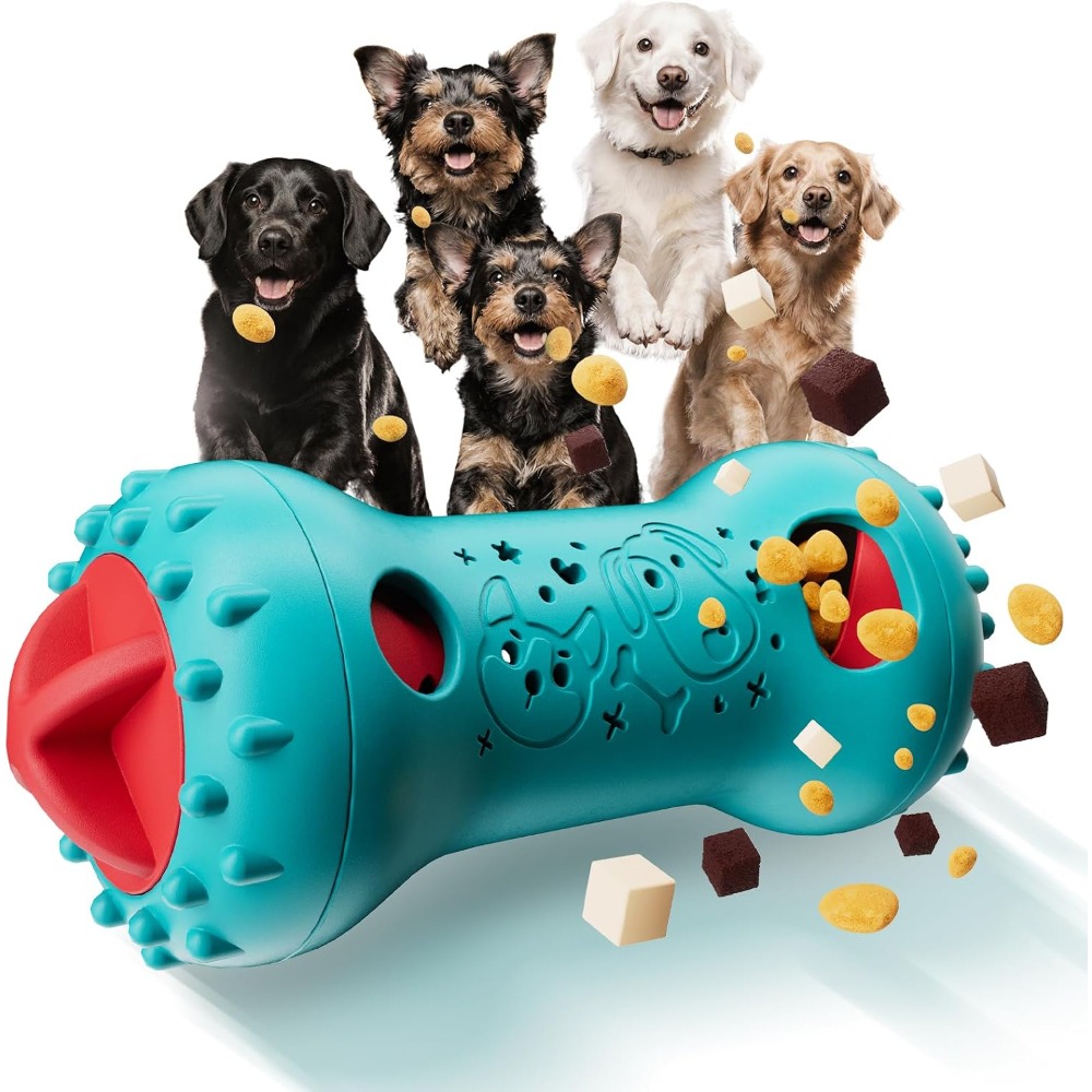 Dog Treat Puzzle Toy - Brinquedos interativos para cães, brinquedo ajustável