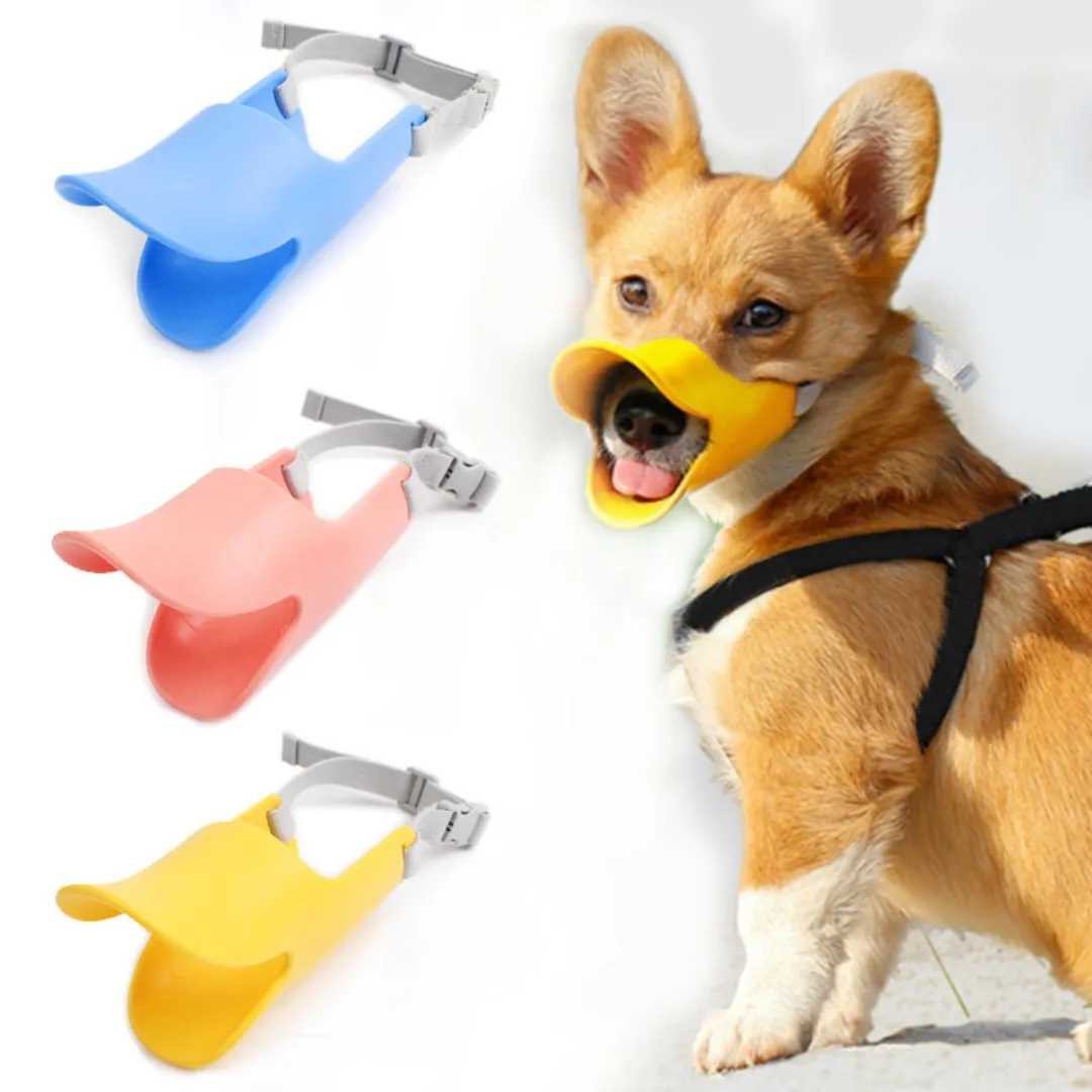 Dog Muzzle Silicone - Silicone Duck Focinho para Pet, Anti
