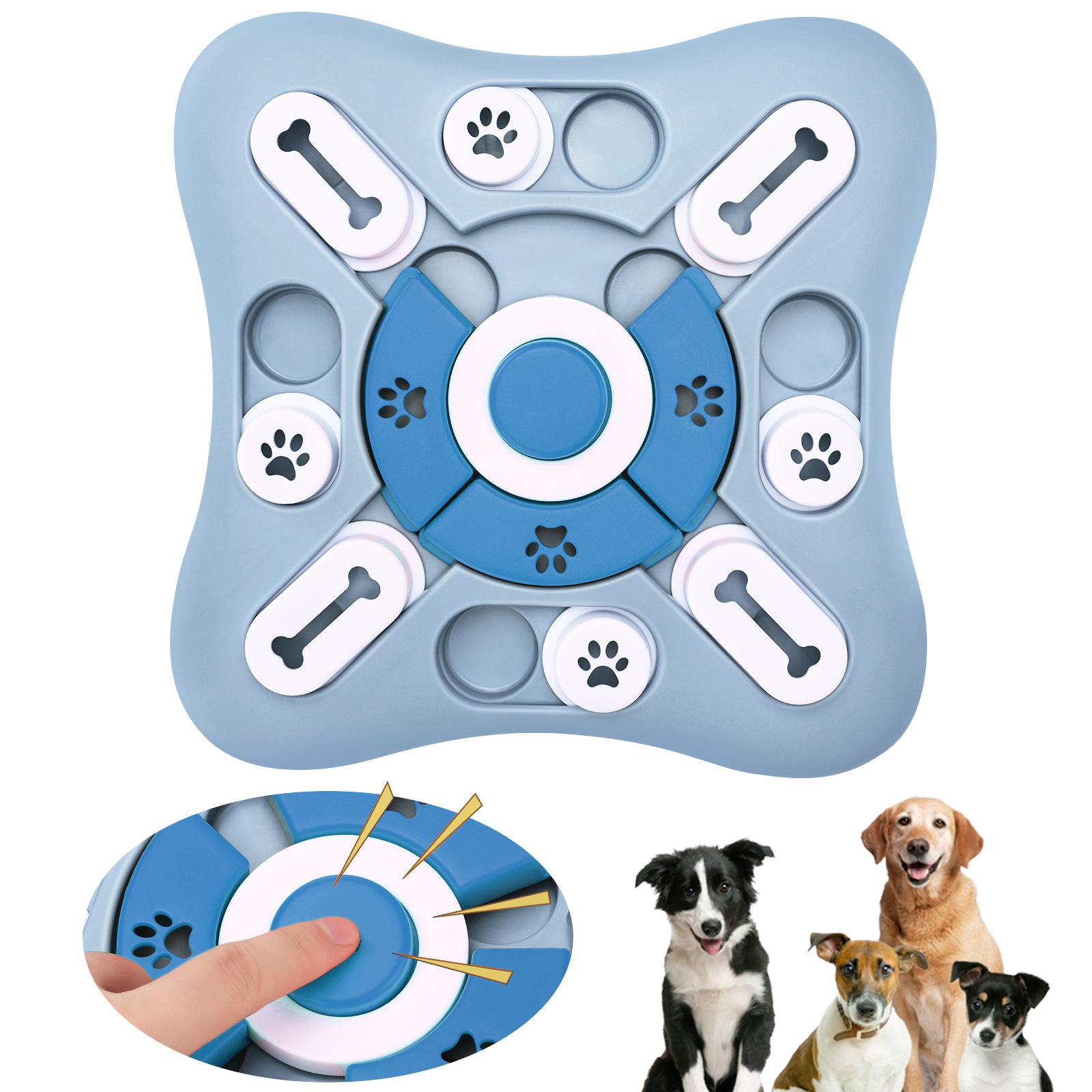 Dog Treat Puzzle Toy - Brinquedos para cães alimentador lento interativo