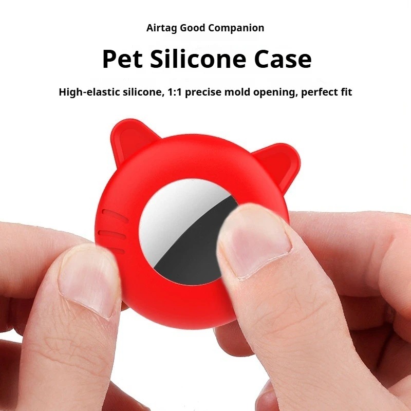 Para airtag gato colar titular - Dog Muzzle Silicone avaliação e preço
