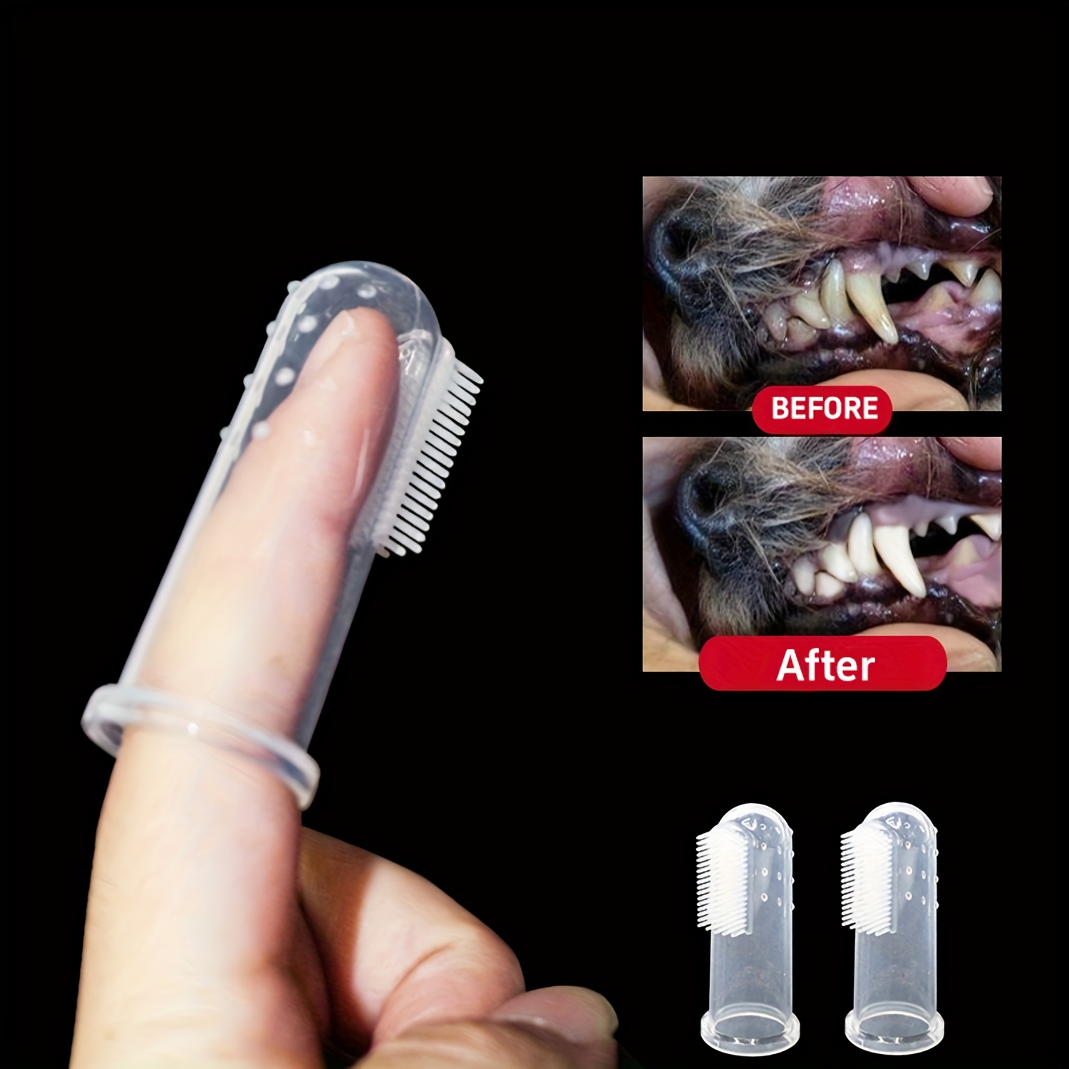 5 escovas de dentes para anima - Dog Muzzle Silicone avaliação e preço